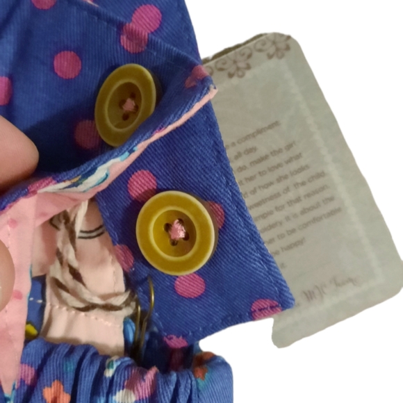 Matilda Jane infant overalls dress 6-12 months NWT - Picture 7 of 9